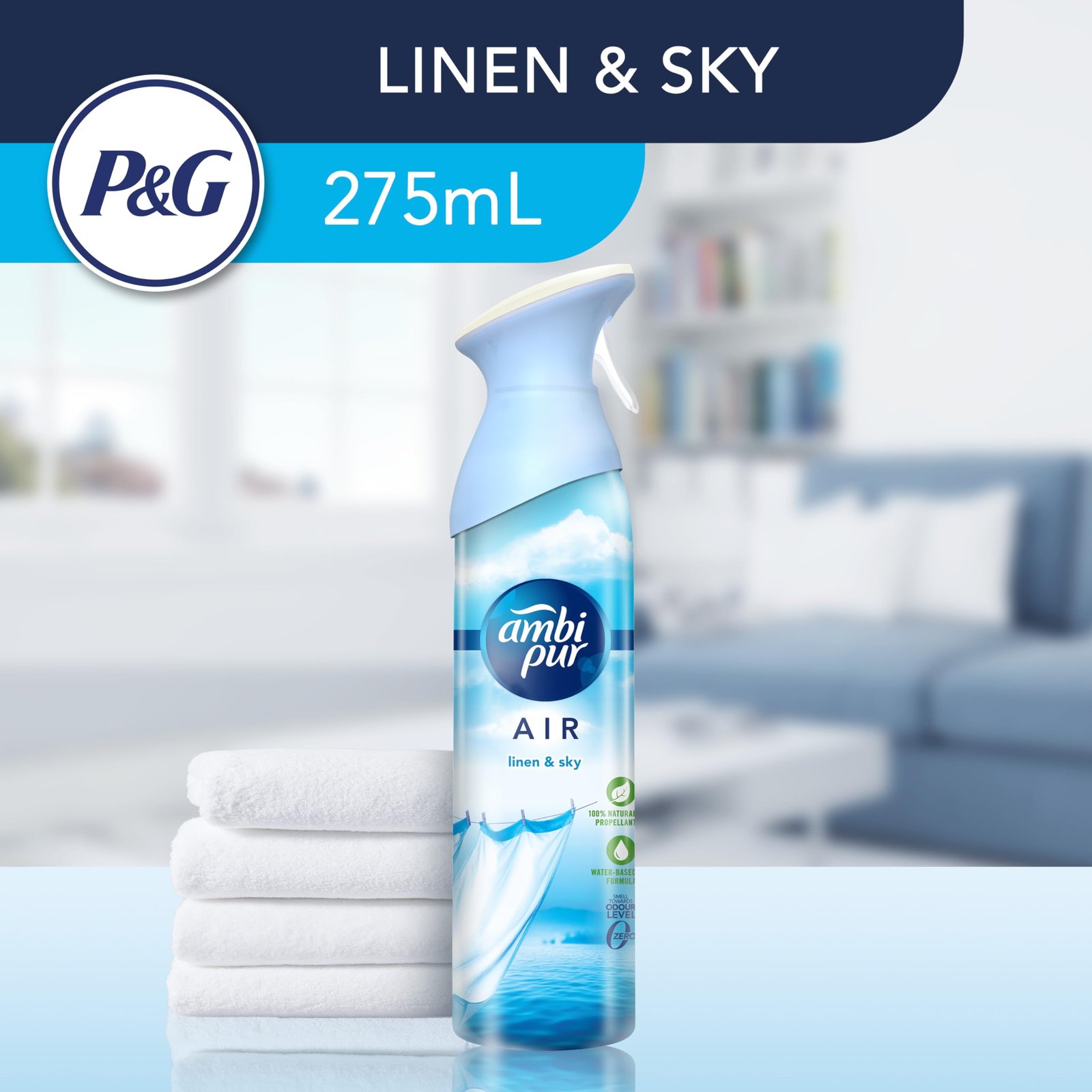 Ambi Pur Air Linen & Sky 275Ml
