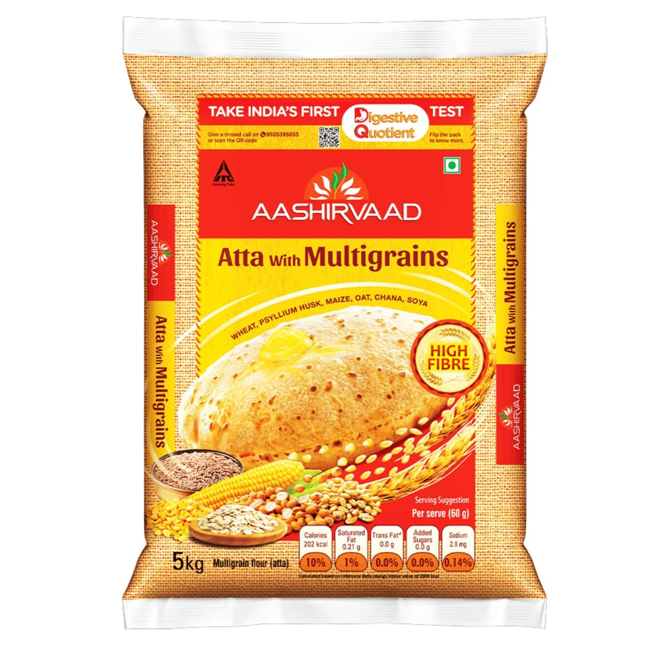 Aashirvaad Atta With Multigrains 5Kg
