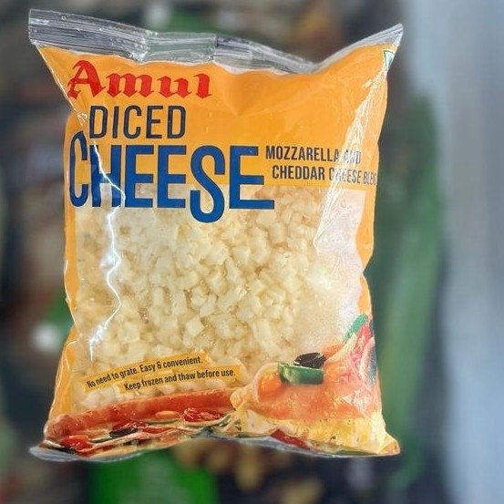 AMUL DICED CHEESE MOZZARELLA  200G